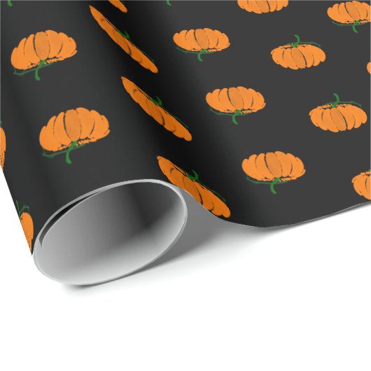 Kürbis im Herbst Geschenkpapier (Rolleneckpunkt)