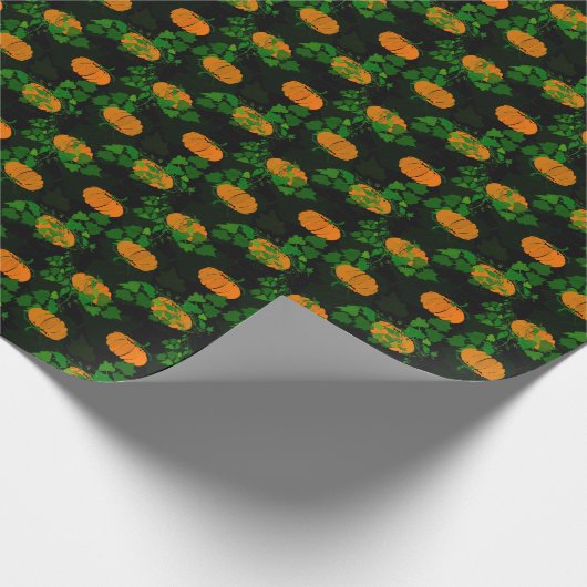 Kürbis im Herbst Geschenkpapier (Ecke)