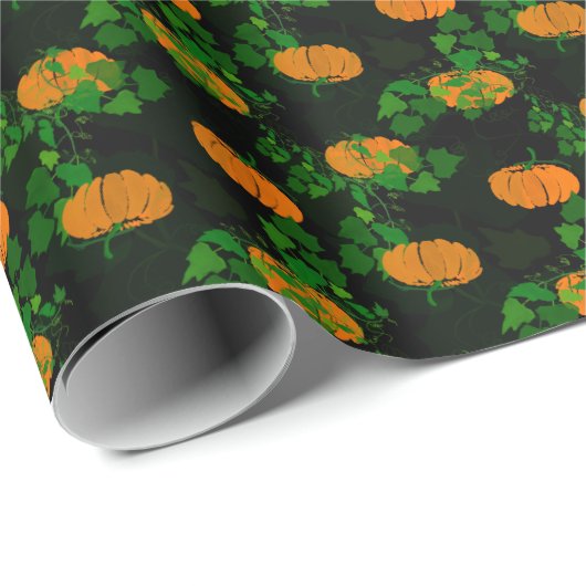 Kürbis im Herbst Geschenkpapier (Rolleneckpunkt)