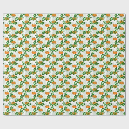 Kürbis im Herbst Geschenkpapier (Flach)