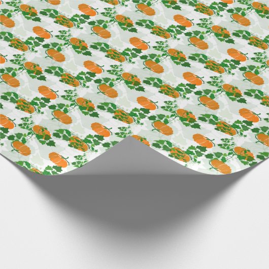 Kürbis im Herbst Geschenkpapier (Ecke)