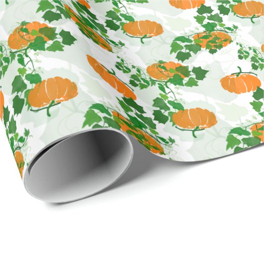Kürbis im Herbst Geschenkpapier (Rolleneckpunkt)