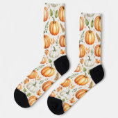 Kürbis in das Morgenlicht Socken (Linkes Detail)