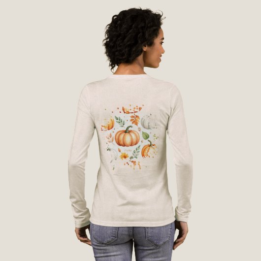 Kürbis in das Morgenlicht Tri-Blend Shirt (Voller Rückseite)