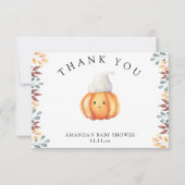 Kürbis in den Hut - Danke (Vorderseite)