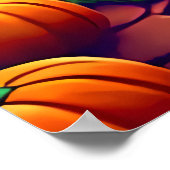 Kürbis in die Nacht | AI Art Poster (Ecke)