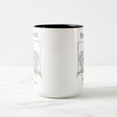 Kürbis in Licht - Kürbishaven Zweifarbige Tasse (Mittel)