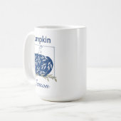 Kürbis in Licht - Kürbissaison Kaffeetasse (Vorderseite Links)