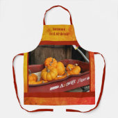 Kürbis in Wagenland Fall Personalisiert Schürze (Vorderseite)