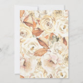 Kürbis ist auf dem Weg zur Blumendusche Einladung (Rückseite)