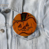Kürbis Jack O Lantern handgezeichnete Kunst Button (Beispiel)