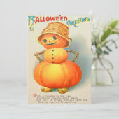 Kürbis Jack O' Lantern Schneemann (Stehend Vorderseite)
