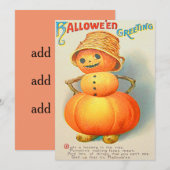 Kürbis Jack O' Lantern Schneemann (Vorne/Hinten)