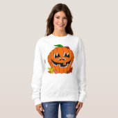 Kürbis-Jack O'Lantern Sweatshirt (Vorne ganz)
