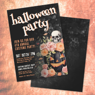 Kürbis Jahreskostüm Halloween-Party Einladung