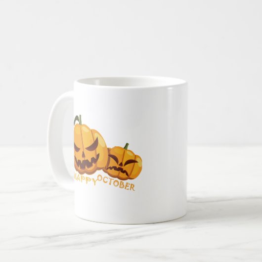 Kürbis Kaffeetasse (Vorderseite Links)