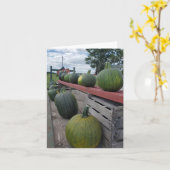 Kürbis Karte (Gelbe Blume)