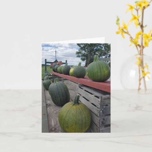Kürbis Karte (Gelbe Blume)