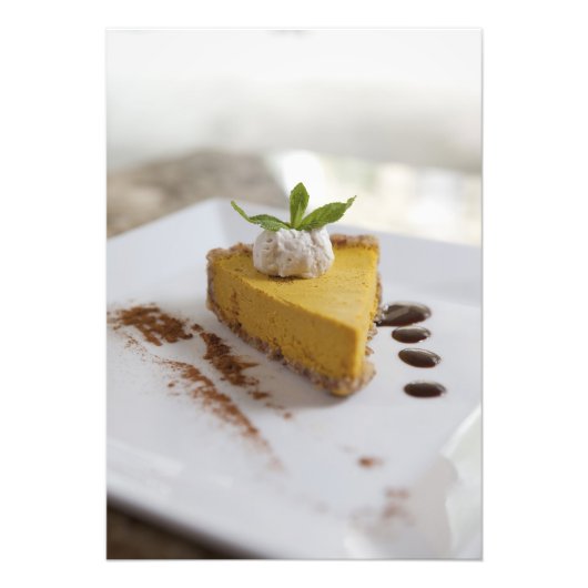 Kürbis-Käsekuchen Fotodruck (Vorne)
