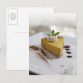 Kürbis-Käsekuchen Postkarte (Vorne/Hinten)