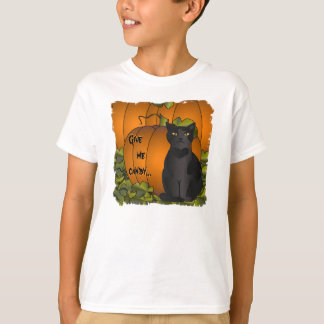 Kürbis-Katze T-Shirt