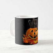 Kürbis Kitty Kaffeetasse (Vorderseite Links)