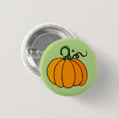 Kürbis-Knopf Button (Vorne & Hinten)