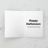 KÜRBIS-KOPF AUF TOILETTEN-Grußkarte Karte (Innenseite)