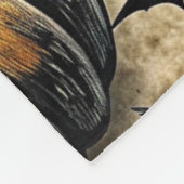 Kürbis, Krähen und Fledermäuse Halloween Muster (2 Fleecedecke (Ecke)