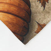 Kürbis, Krähen und Fledermausmuster Fleecedecke (Ecke)