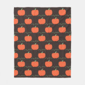 Kürbis-Kürbisgeflecht (braun & orange) Fleecedecke (Vorderseite)