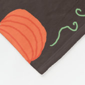 Kürbis-Kürbisgeflecht (braun & orange) Fleecedecke (Ecke)