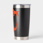 Kürbis Labrador Halloween Thermobecher (Links)