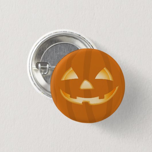 Kürbis-Laternen-Halloween-Spaß-Knopf-Abzeichen Button (Vorne & Hinten)