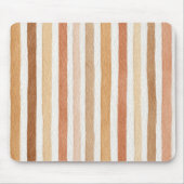 Kürbis-Latte-Blush-Streifen Mousepad (Vorne)