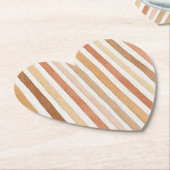 Kürbis-Latte-Blush-Streifen Untersetzer (angewinkelt)
