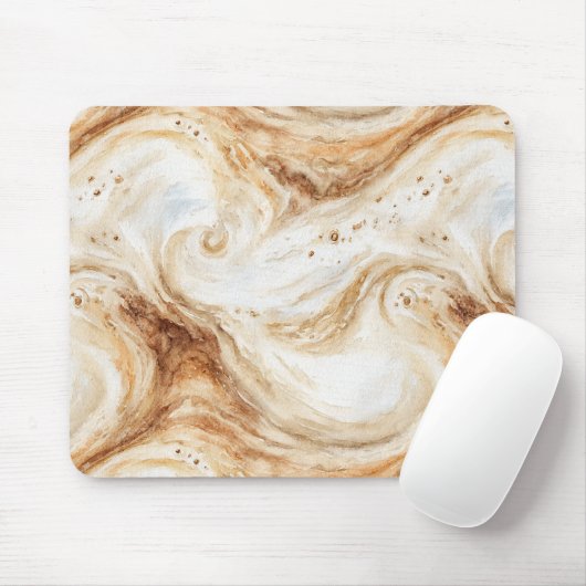Kürbis-Latte-Cream-Swirls Mousepad (Mit Mouse)
