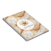 Kürbis-Latte-Strudel-Herbstblume Notizblock (Rechte Seite)