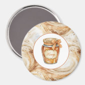 Kürbis-Latte-Strudel Honig Magnet (Vorderseite/Rückseite)