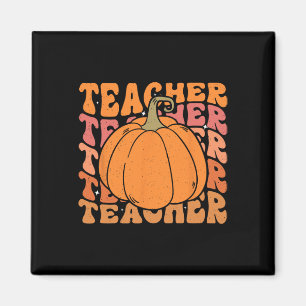Kürbis-Lehrer Herbst Thanksgiving Zurück zur Schul Magnet