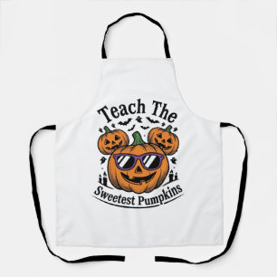 Kürbis-Lehrer-Shirt Süß Halloween-Klasse Design_ Schürze