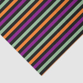 Kürbis, Lila, Grün und Schwarz. Streifen Seidenpapier (Ausschnitt)