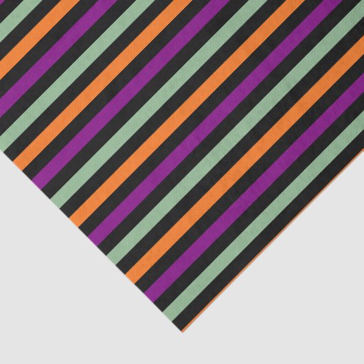 Kürbis, Lila, Grün und Schwarz. Streifen Seidenpapier (Ausschnitt)