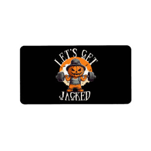 Kürbis-Männer Jack-O-Lantern Lustig Adressaufkleber