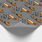 Kürbis Martini Geschenkpapier (Ecke)