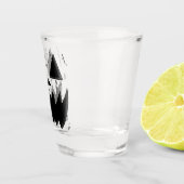 Kürbis mit Gesicht Schnapsglas (Rechts)