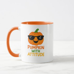 Kürbis Mit Haltung Lustiger Halloween-Kaffeebecher Tasse