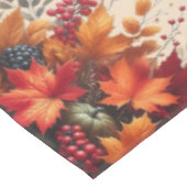 Kürbis mit Herbstlauben - Erntedank- Tischdecke (Schrägansicht)