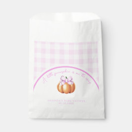 Kürbis mit rosa Bug in Käfig Babydusche Geschenktütchen