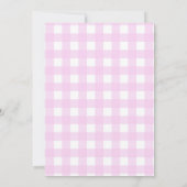 Kürbis mit rosa Bugbogenbrunnendusche Einladung (Rückseite)